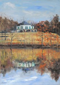 Bärenschlössle im Herbst, 2020, 70x50 cm, Öl auf Leinwand [ST-17]